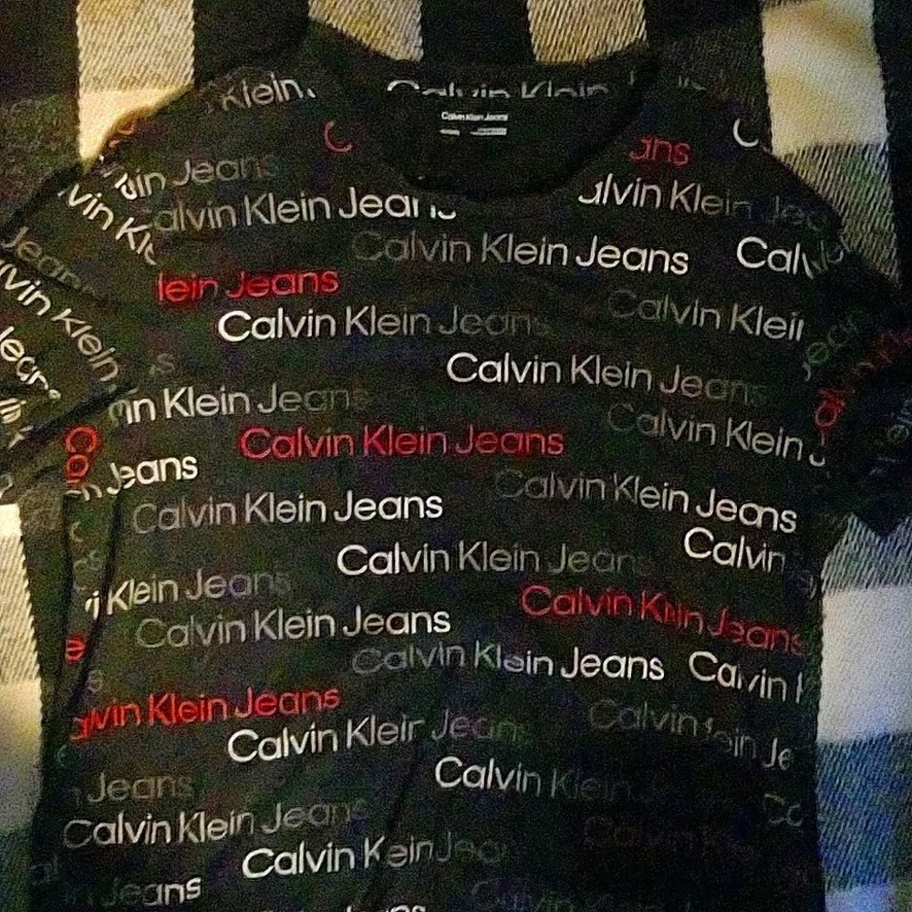 Calvin Klein printed short sleeve T shirt